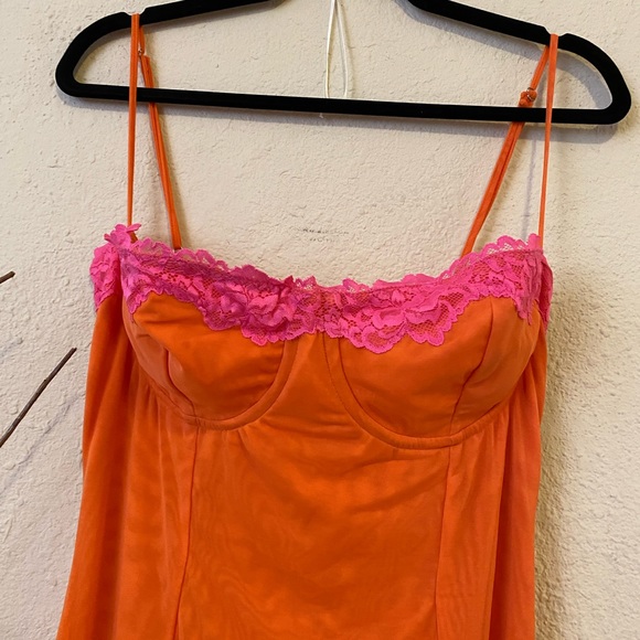 HOUSE OF CB 'Aiza' Flame Orange Maxi Dress NWOT size L - Picture 14 of 16